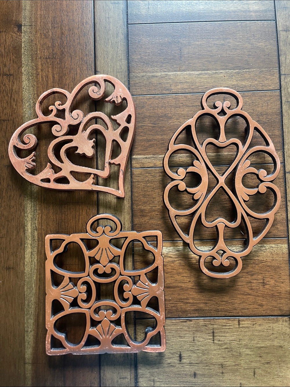 Pampered chef cast iron trivets